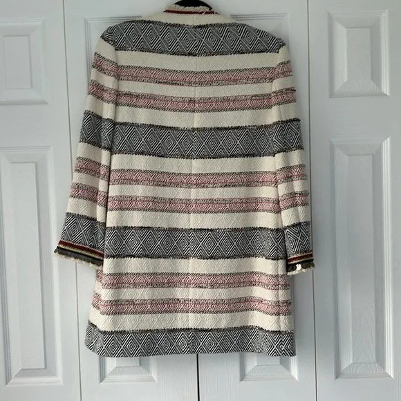 Zara Aztec overcoat size small -- heavy! - Picture 6 of 6